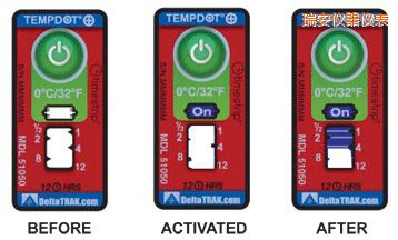 瑞安溫度指示標(biāo)簽 累計上升時間/溫度的標(biāo)簽